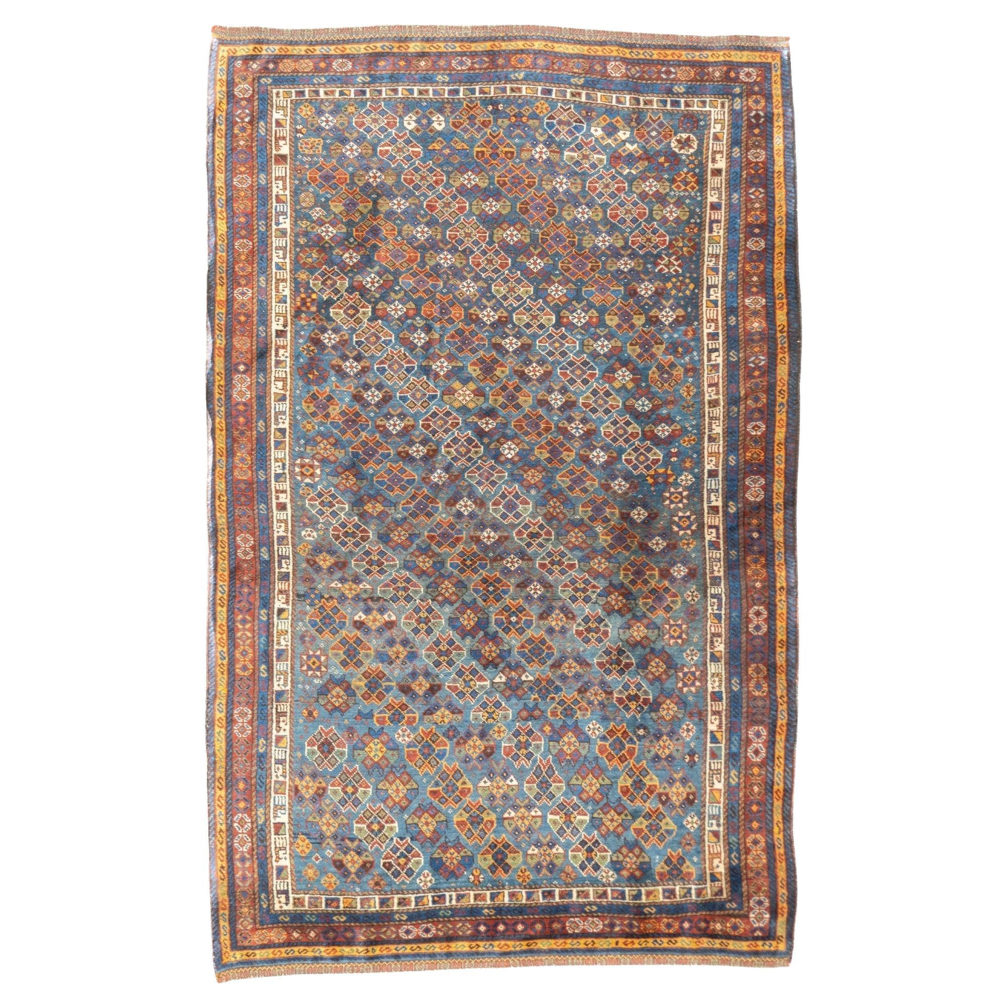 Antique Kurdish Rug 5'3'' x 8'3'' For Sale