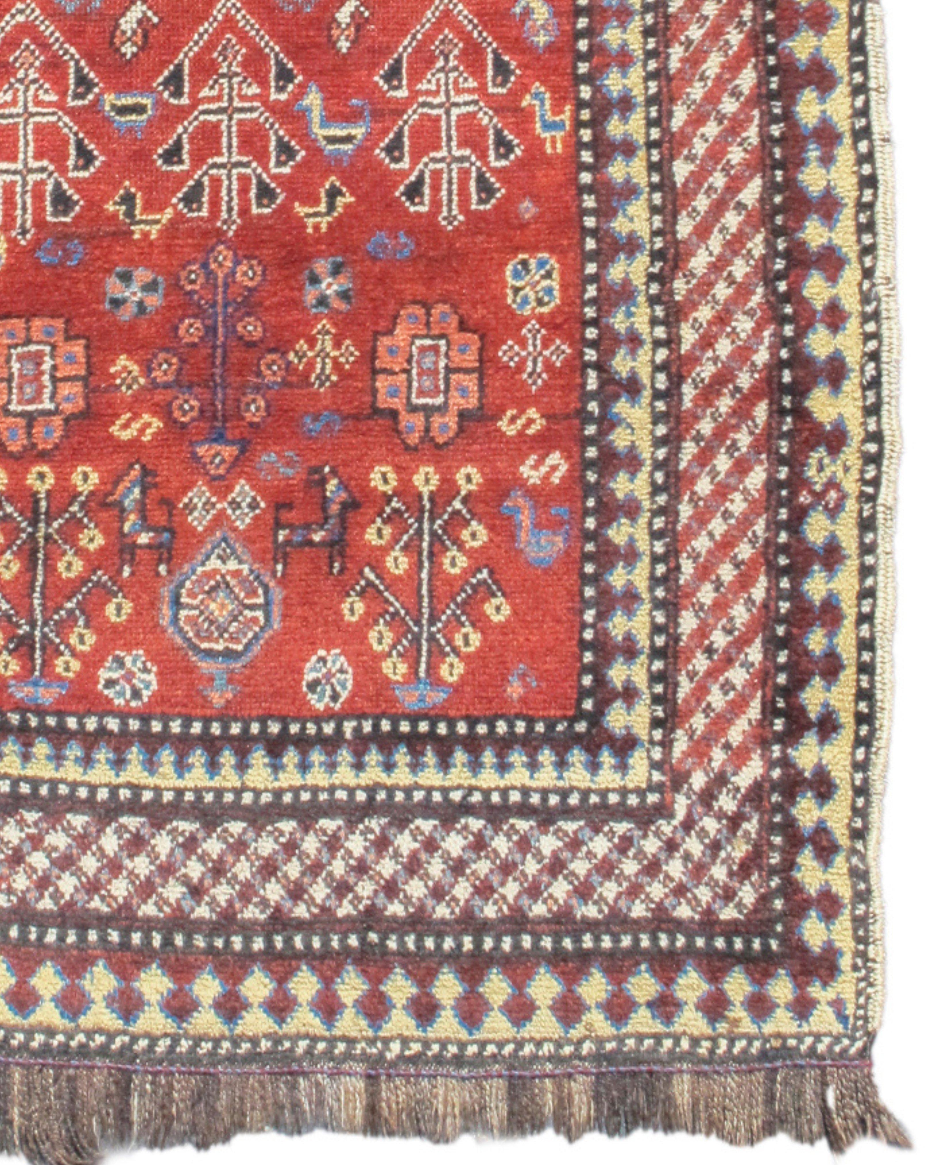 Antique Kurdish Rug, c. 1900 In Excellent Condition For Sale In San Francisco, CA
