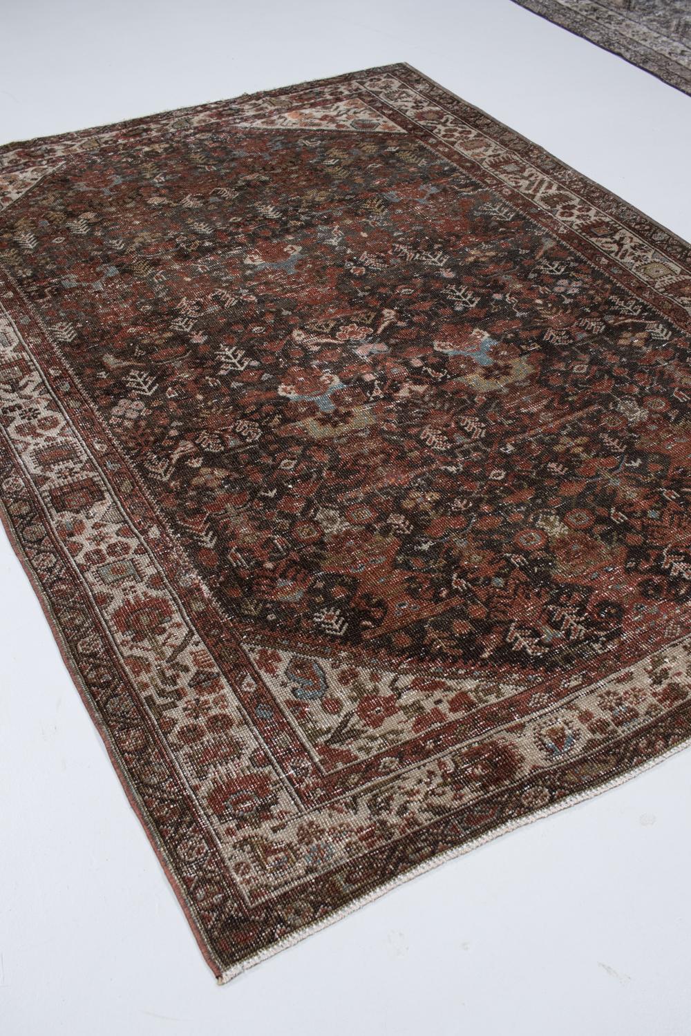 19th Century Antique Kurdish Rug For Sale