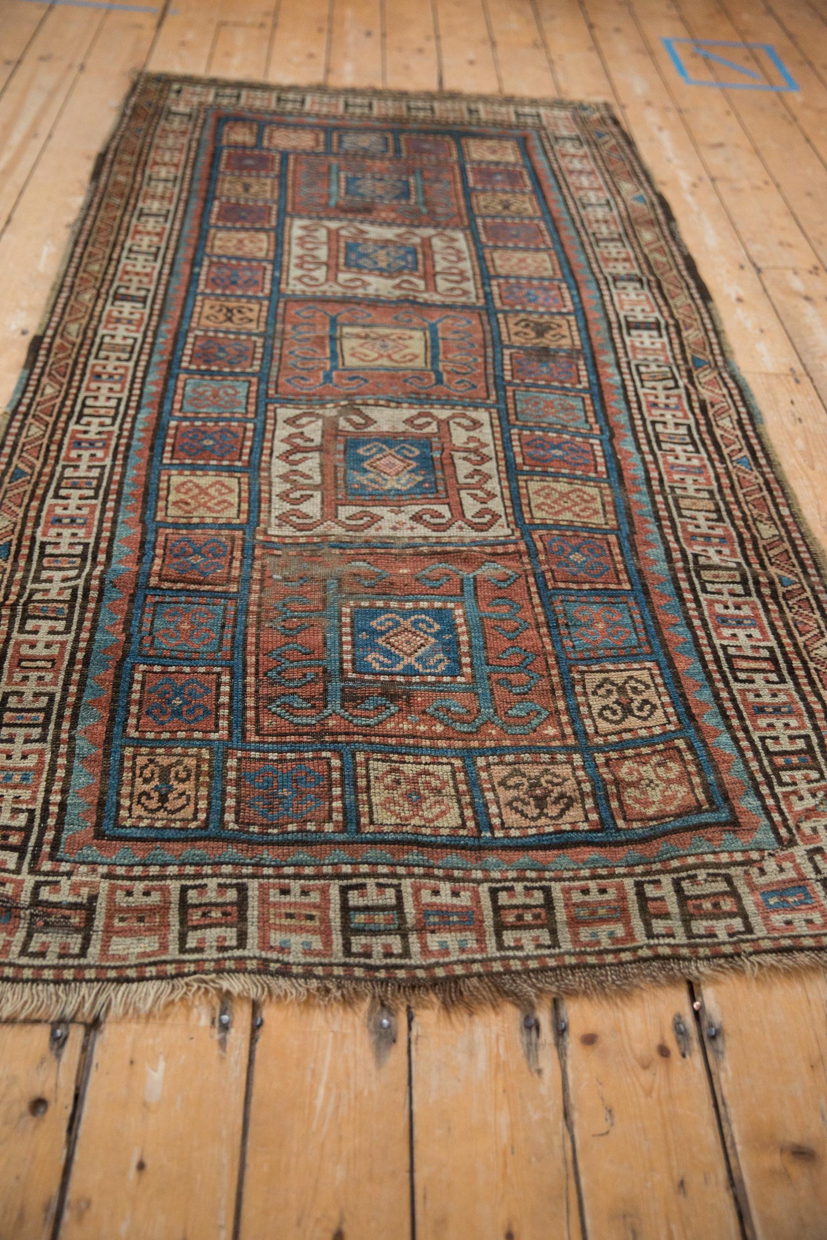 Antique Kurdish Rug Runner In Good Condition For Sale In Katonah, NY