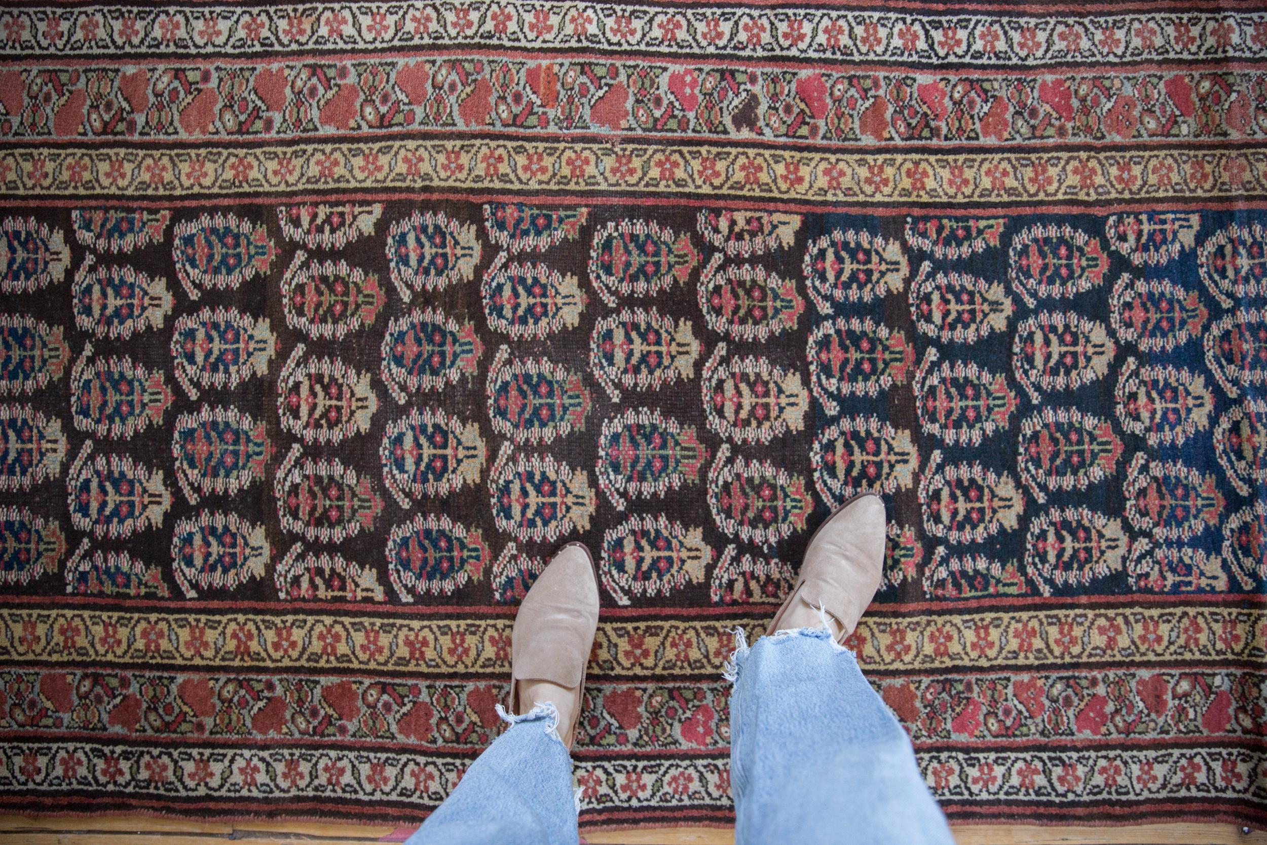 Alfombra antigua kurda Runner en Bueno estado para la venta en Katonah, NY