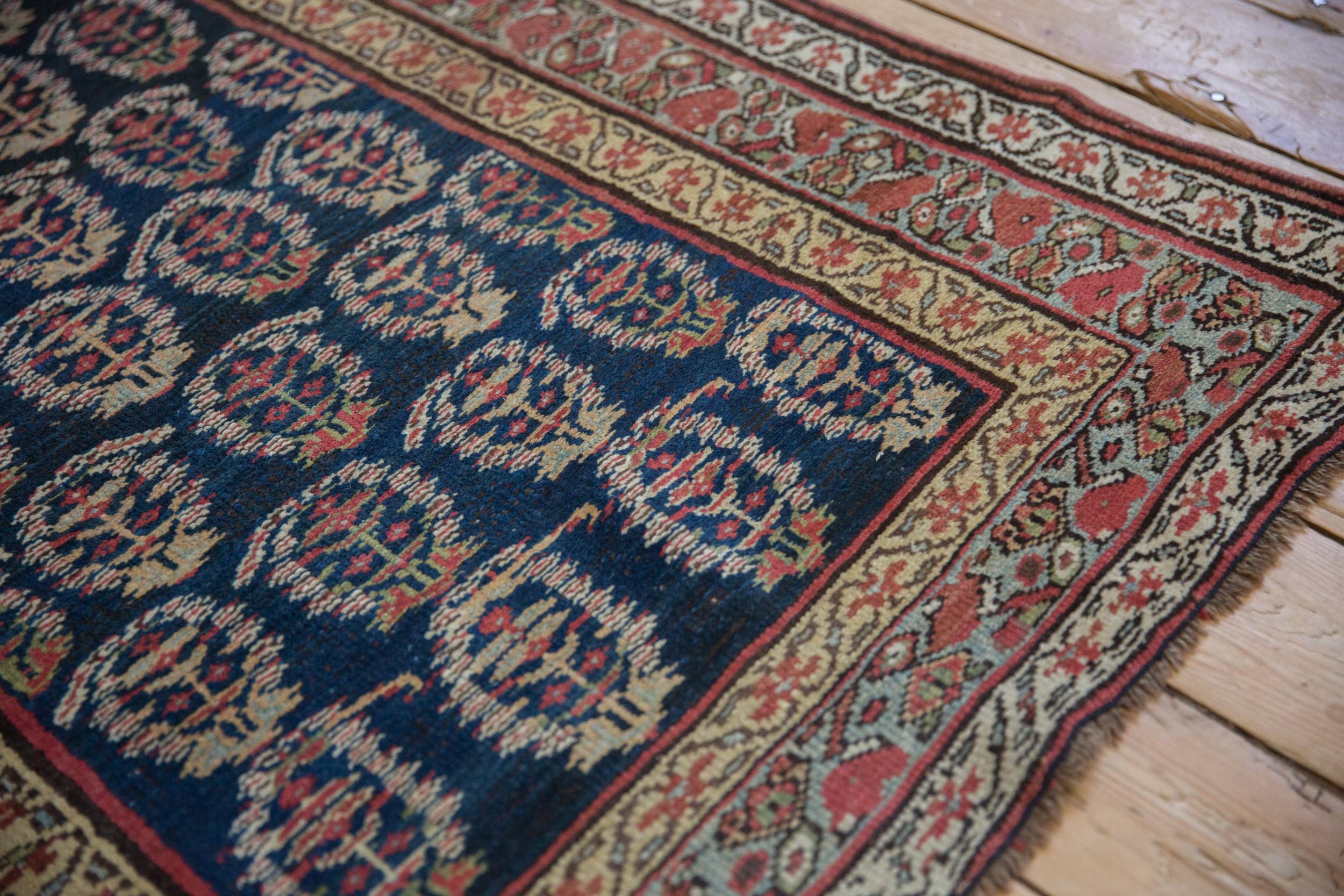 Alfombra antigua kurda Runner Lana en venta