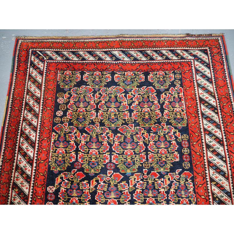 Antique Kurdish Rug with all over Boteh Design In Good Condition For Sale In Moreton-In-Marsh, GB