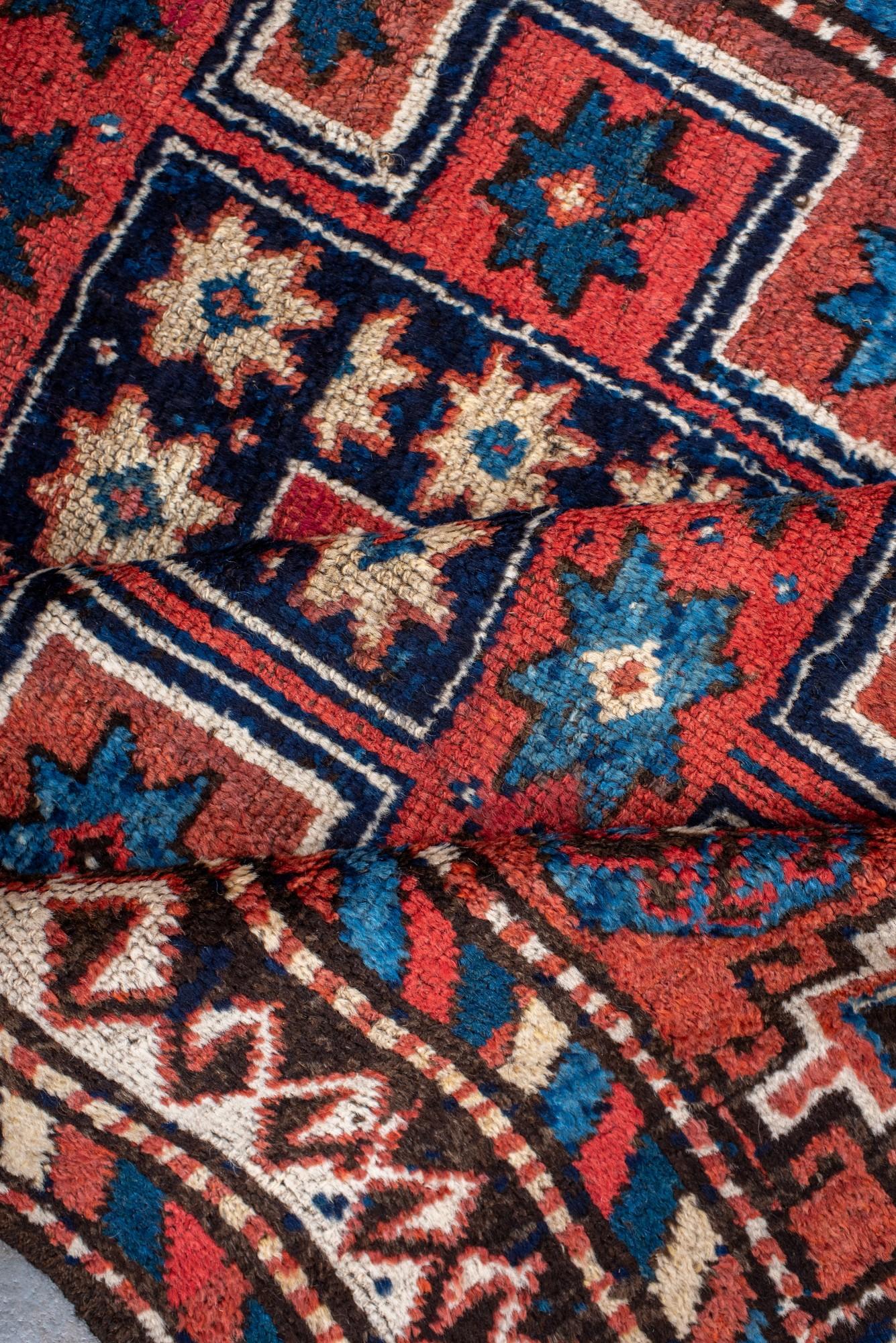 Antique Kurdish Rug with Geometric Motifs, Circa 1910 For Sale 1