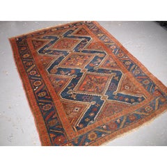 Antique Kurdish Rug with Medallion Design