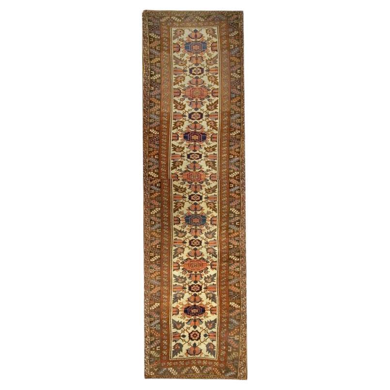 Antique Kurdish Runner 3'7 x 13'5