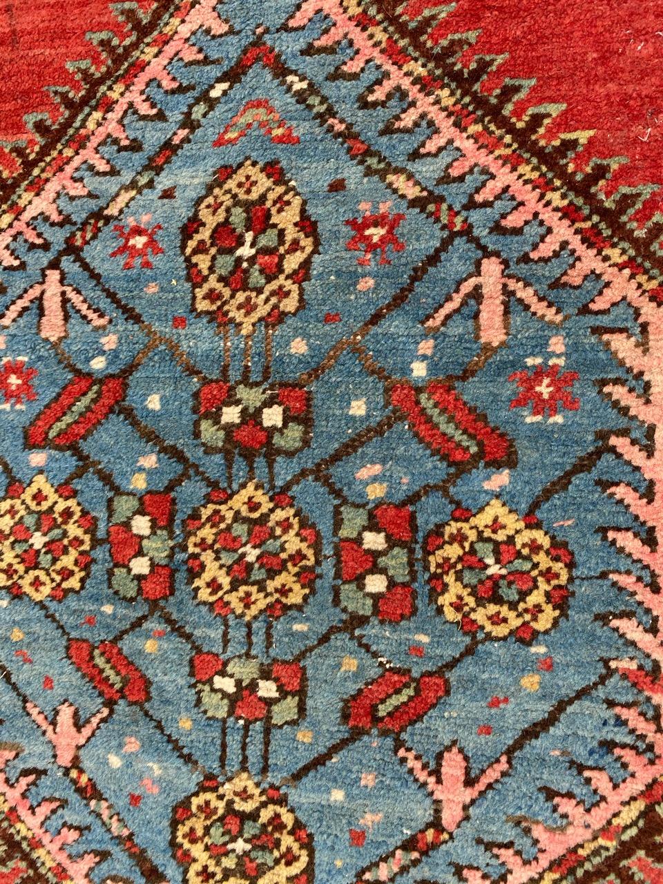 Bobyrug’s pretty Antique Kurdish Runner For Sale 3