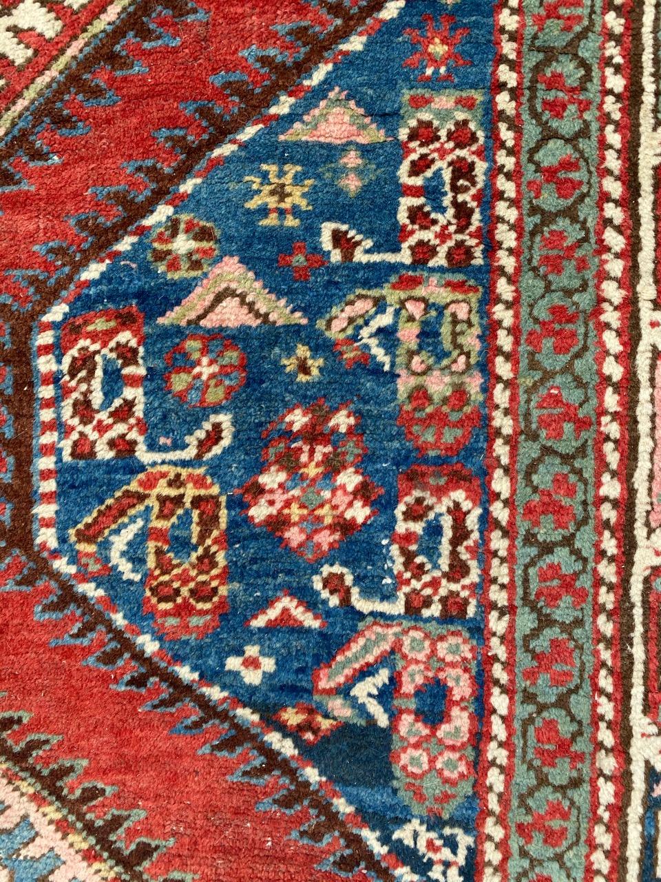 Bobyrug’s pretty Antique Kurdish Runner For Sale 10