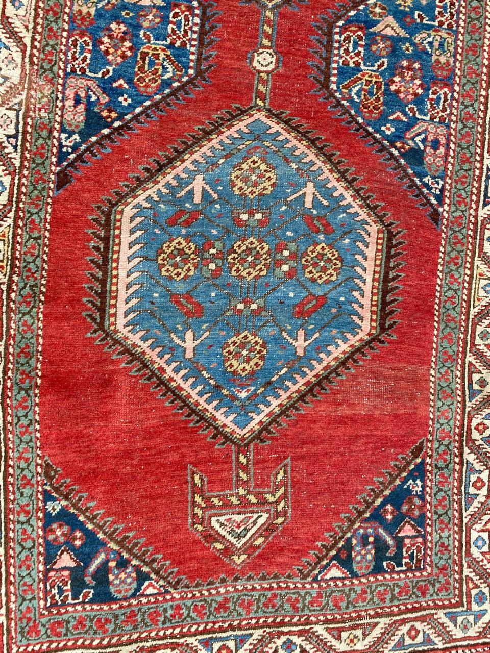 Kazak Bobyrug’s pretty Antique Kurdish Runner For Sale