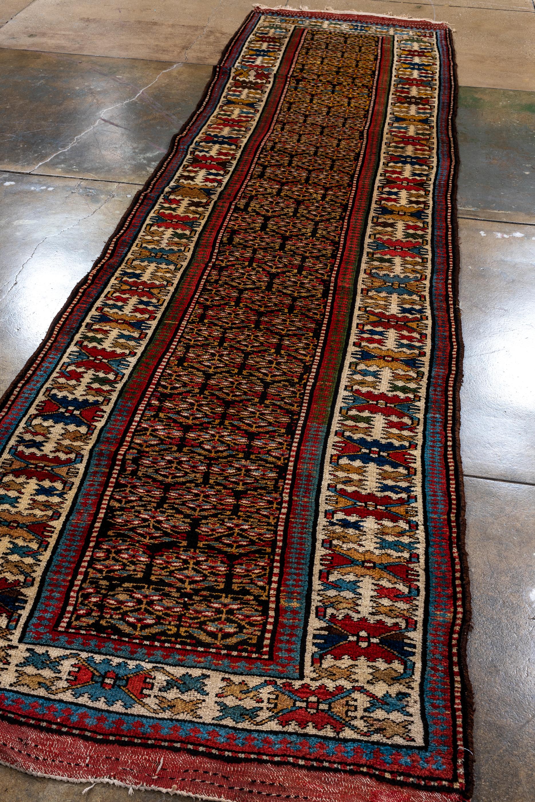 Persian Antique Kurdish Runner For Sale