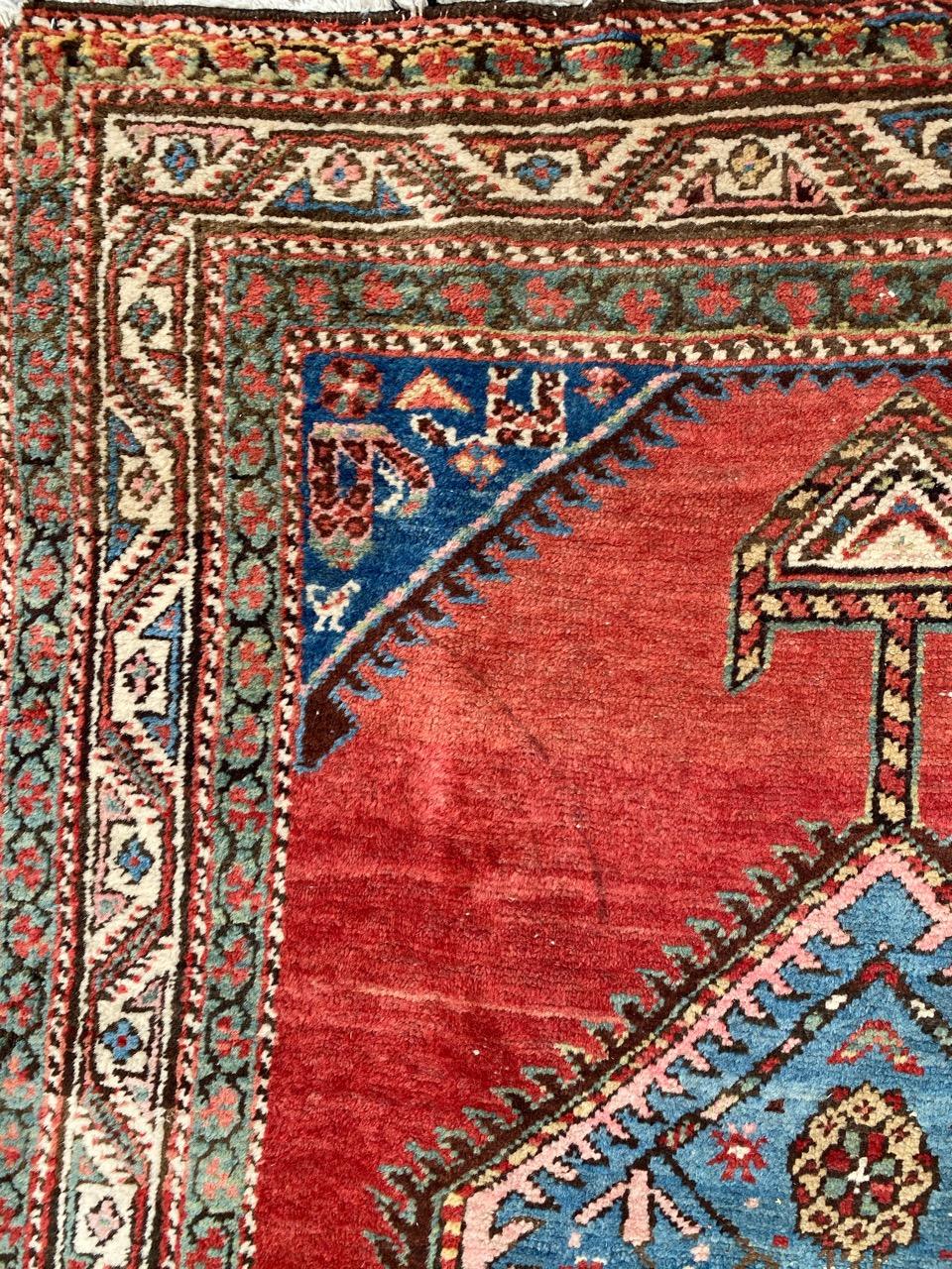 Bobyrug’s pretty Antique Kurdish Runner For Sale 1