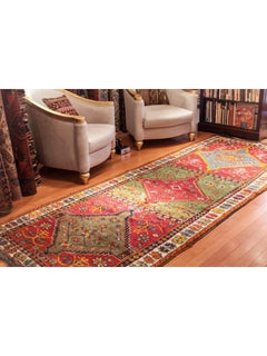 Antique Kurdish Runner Rug, Eastern Anatolian Turkish Carpet Multi Medallion