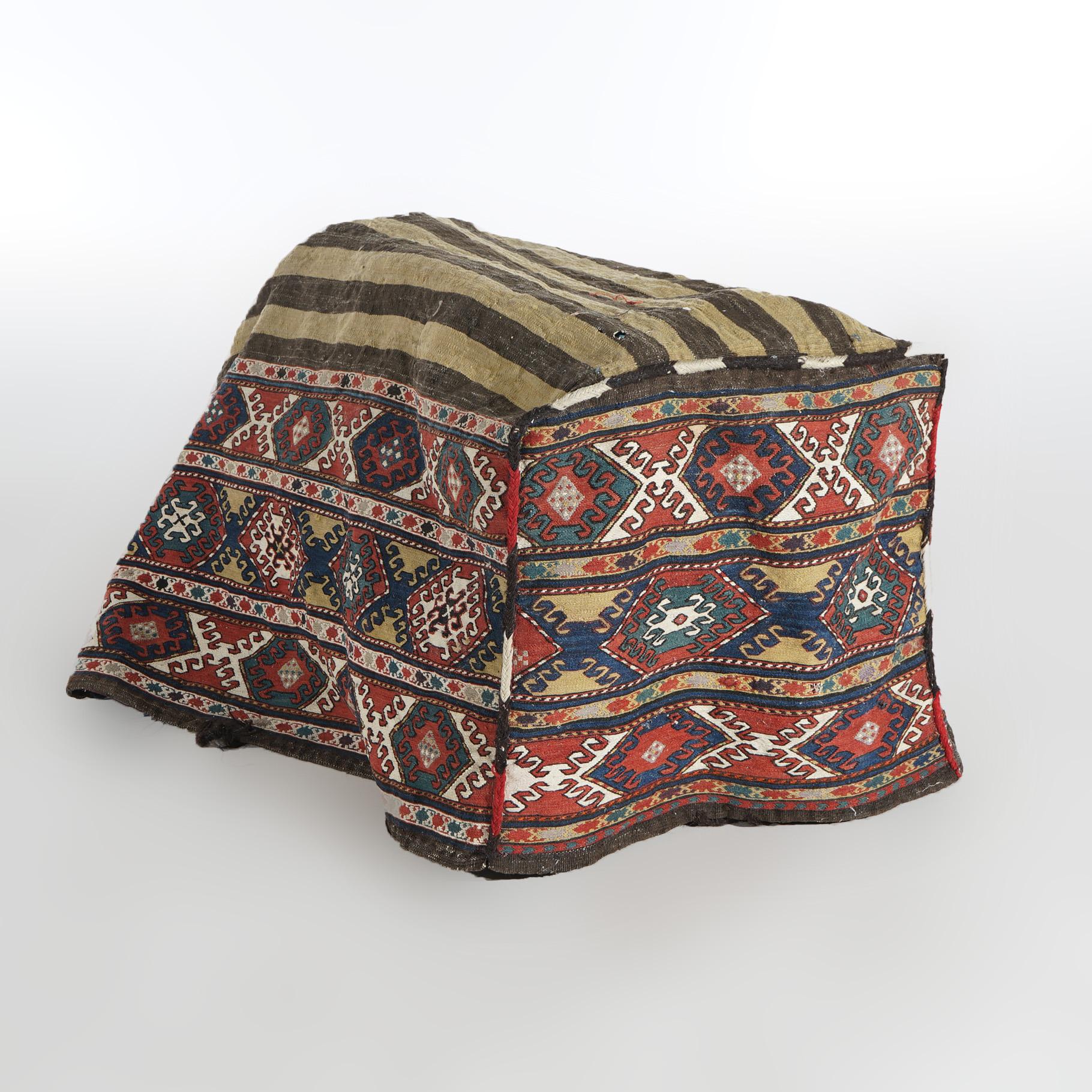 20th Century Antique Kurdish Soumak Oriental Bag C1940
