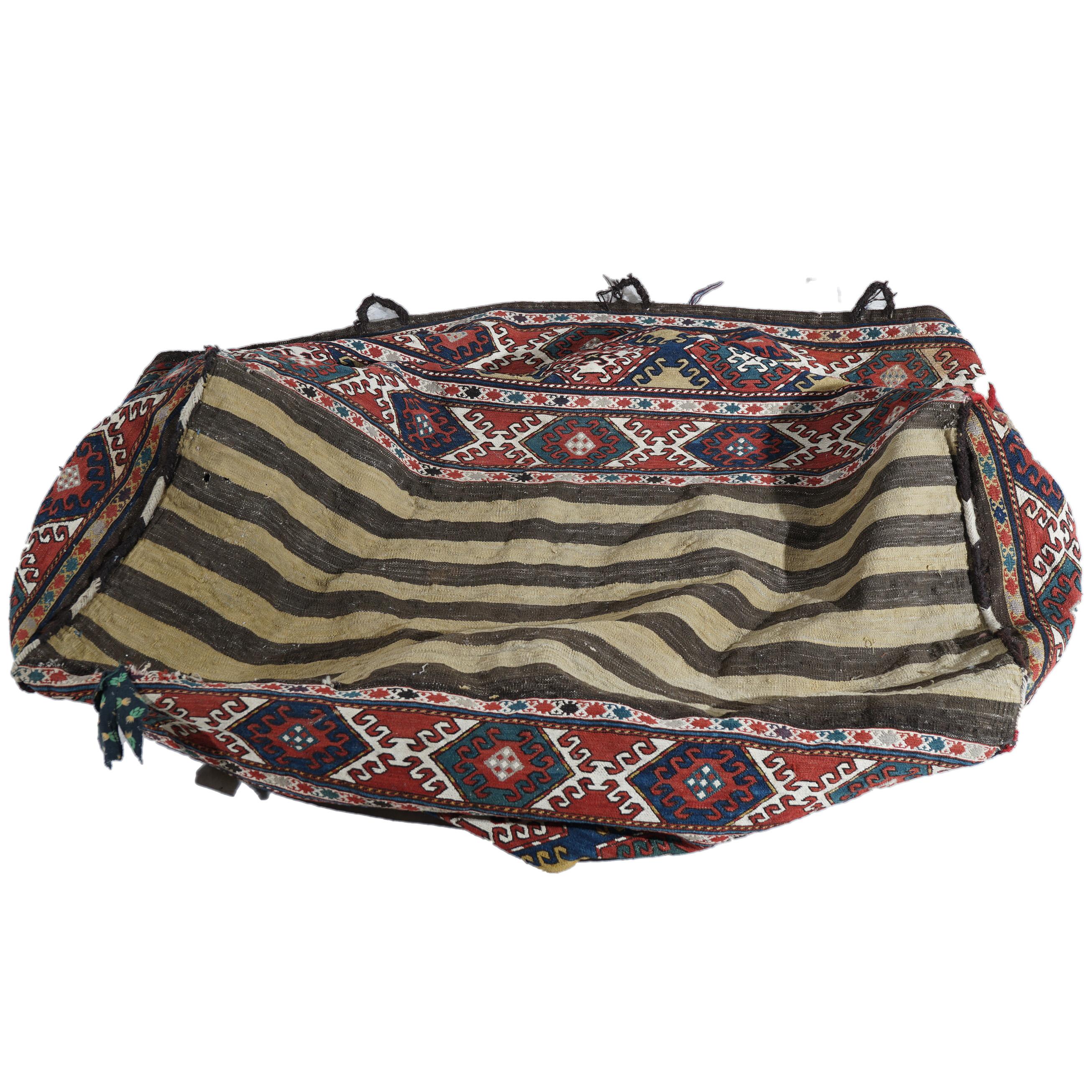Antique Kurdish Soumak Oriental Bag C1940 1