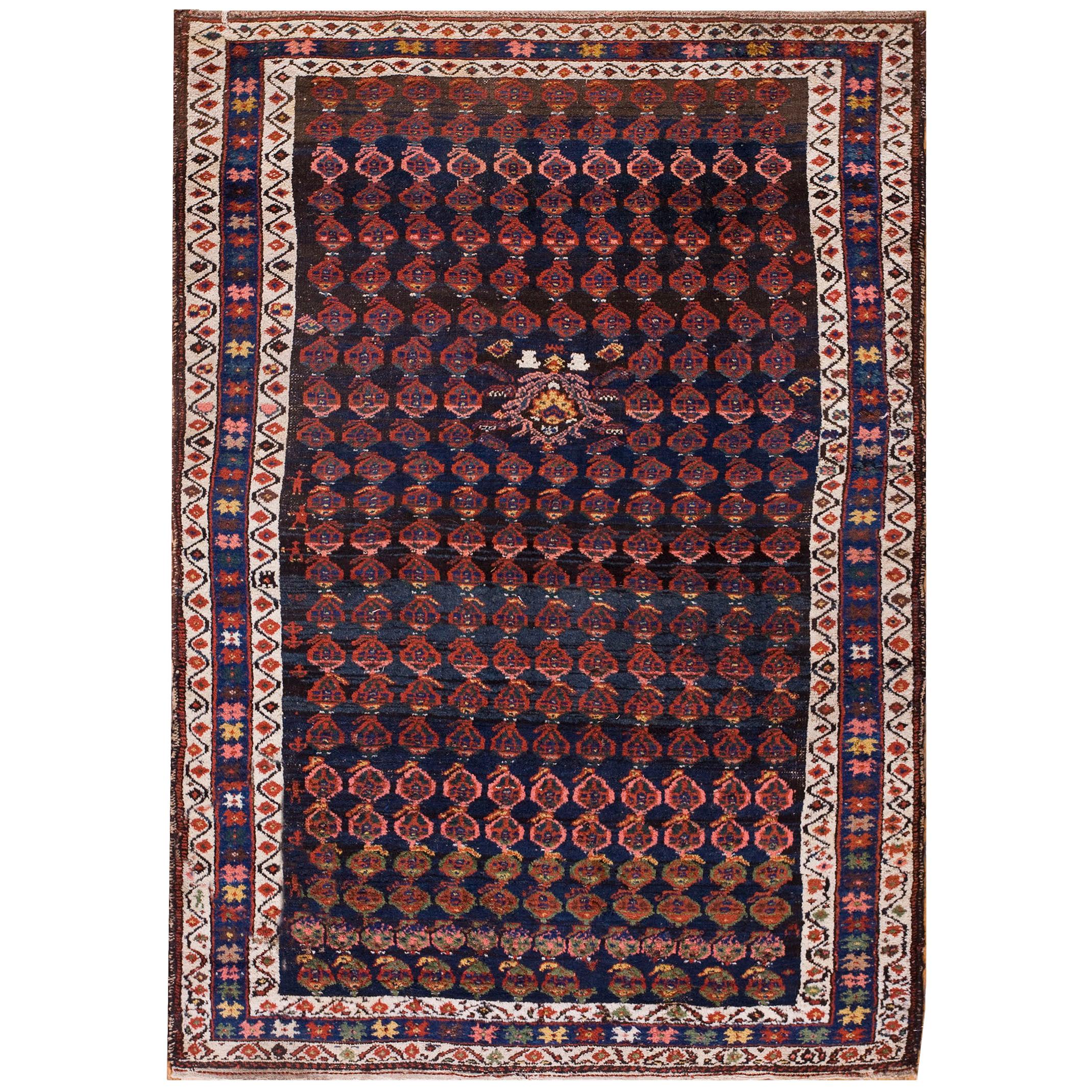 Tapis tribal kurde ancien