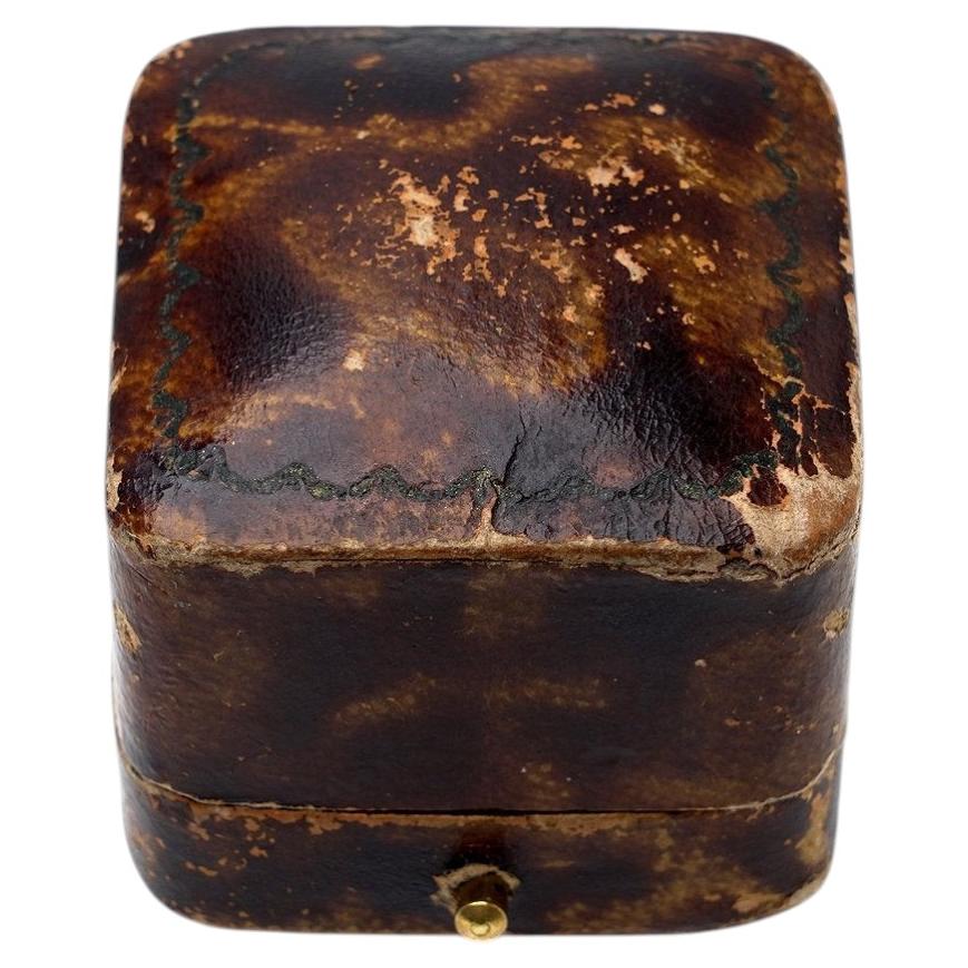 Antique L. Faitelson Ilford Leather Ring Box