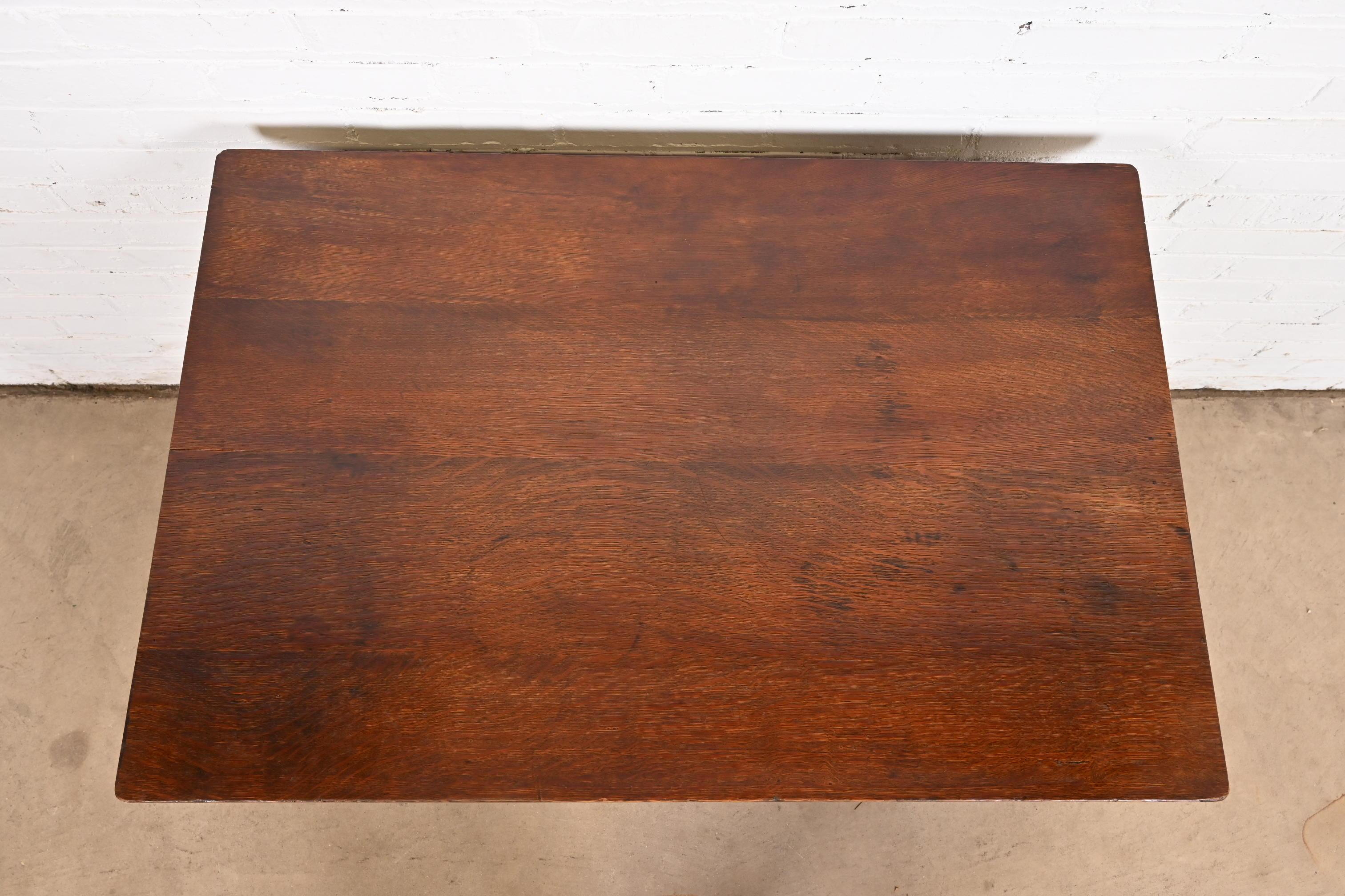 I.L.A. e G.G. Stickley Mission Oak Arts & Crafts - Tavolo da scrittura o da biblioteca in vendita 3