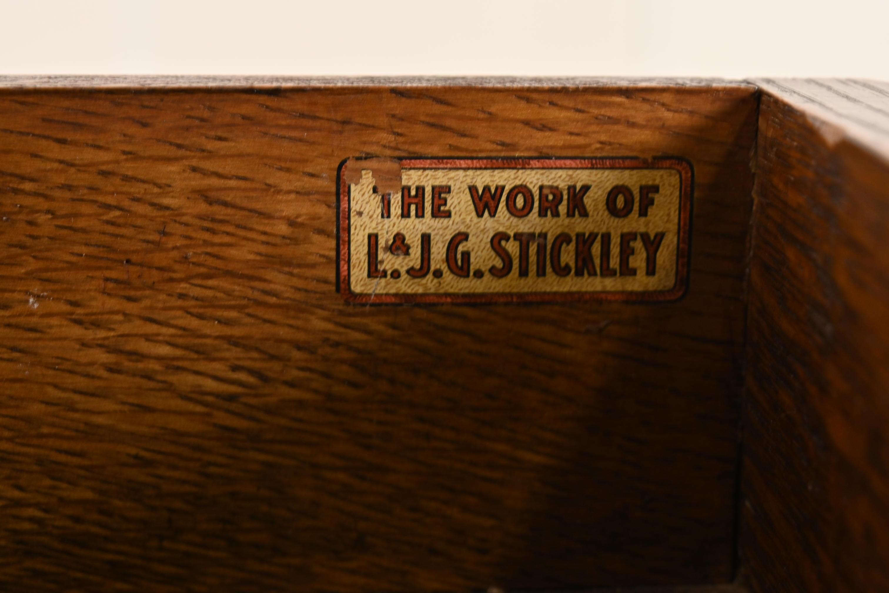 I.L.A. e G.G. Stickley Mission Oak Arts & Crafts - Tavolo da scrittura o da biblioteca in vendita 2
