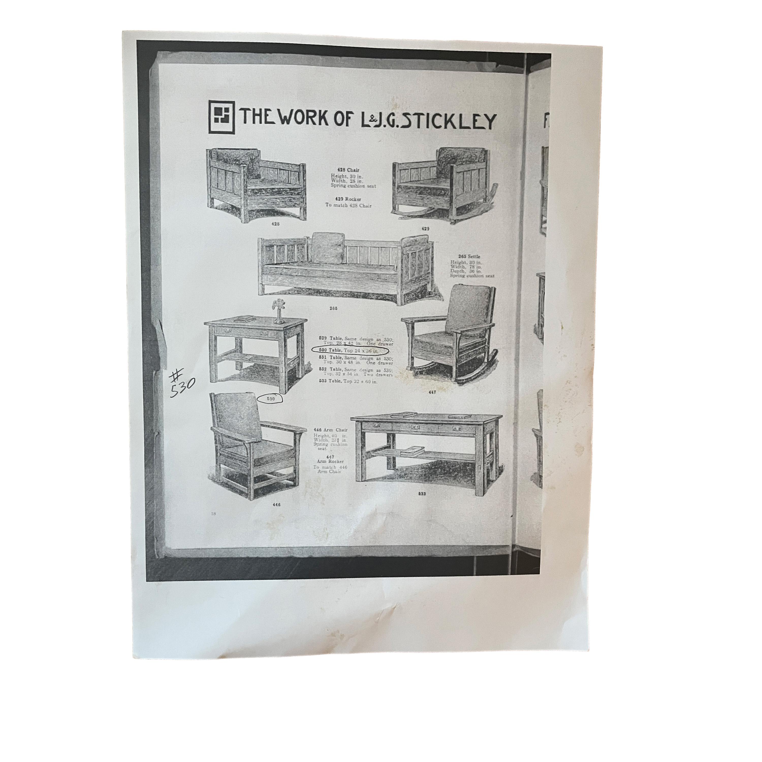 Ancienne table d'écriture et chaise en chêne de la bibliothèque Mission de L. & J. G. Stickley, 1902 en vente 13
