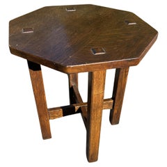 Antique L & JG Oak Table, 1900s, Good Condition, 76x20x66 Inches
