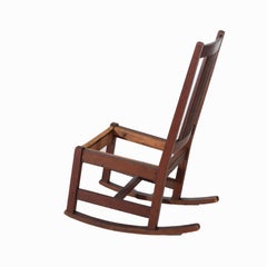 Antique L & JG Stickley Oak Spindled Ladies Chair C1910