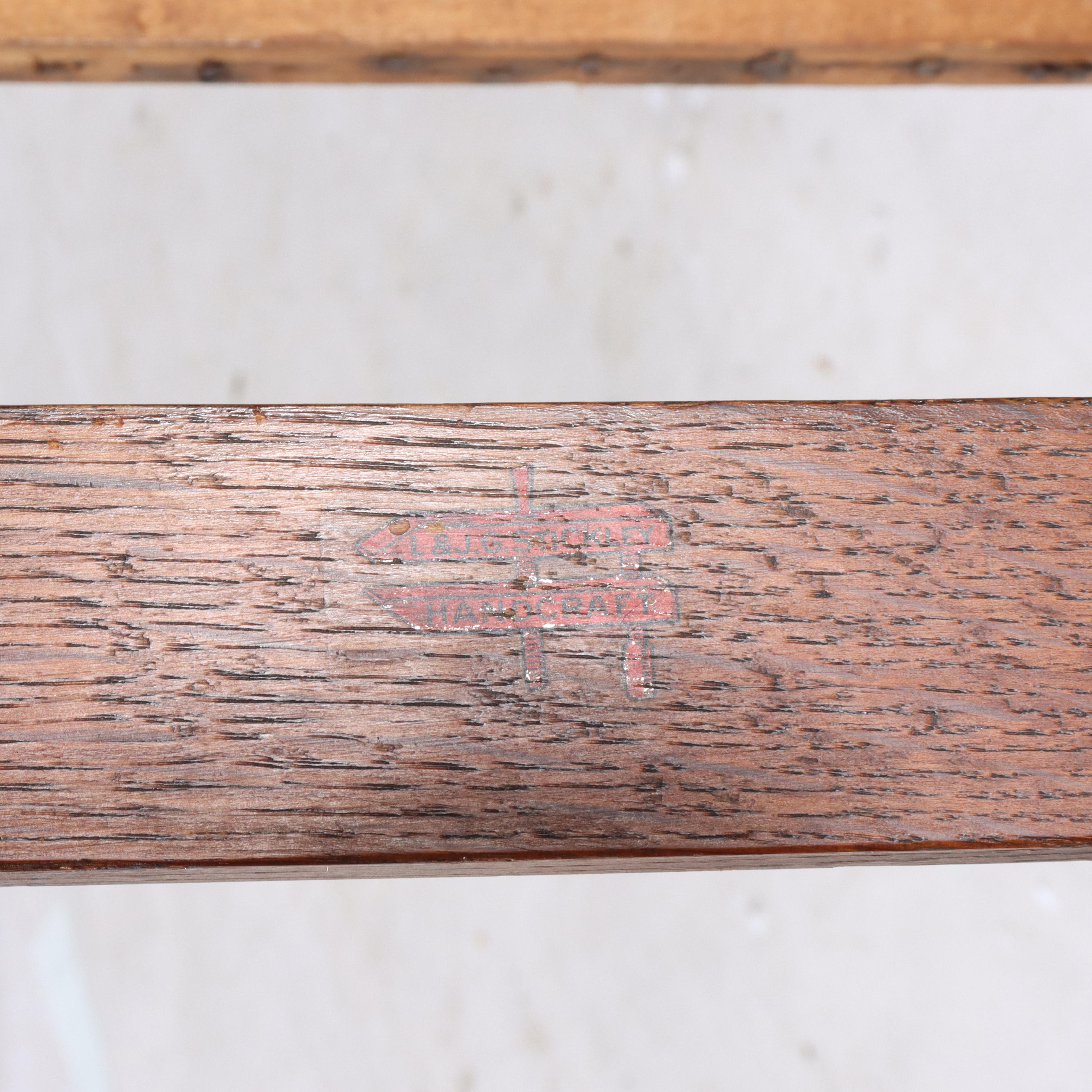 Antiker L & JG Stickley Eiche Spindeldamenstuhl C1910 im Angebot 1