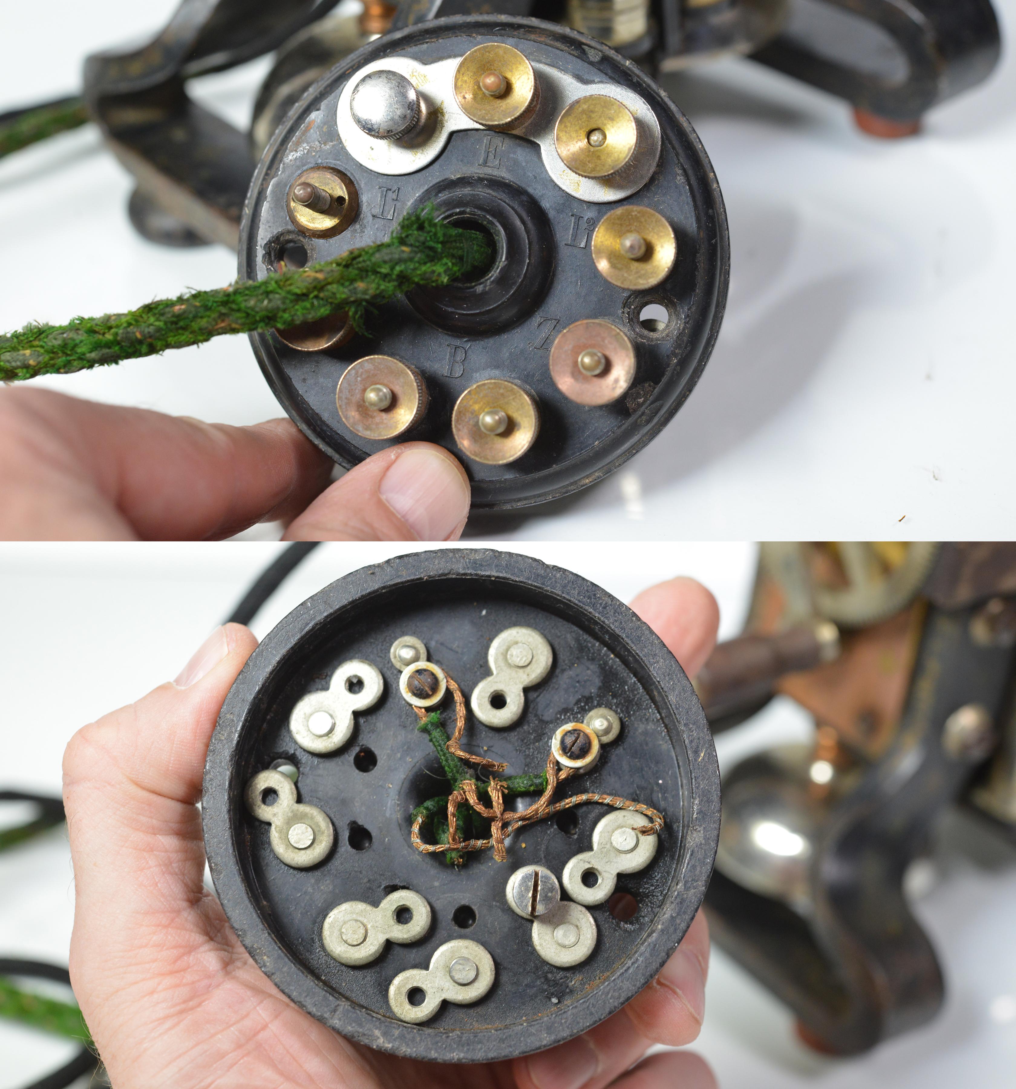 Antico I.M. Ericsson AC110 Telefono con scheletro in ferro Taxen Eiffel Bassotto #3 in vendita 2