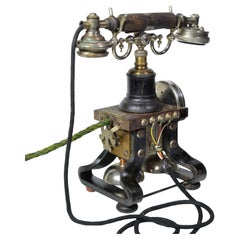 Antico I.M. Ericsson AC110 Telefono con scheletro in ferro Taxen Eiffel Bassotto #3