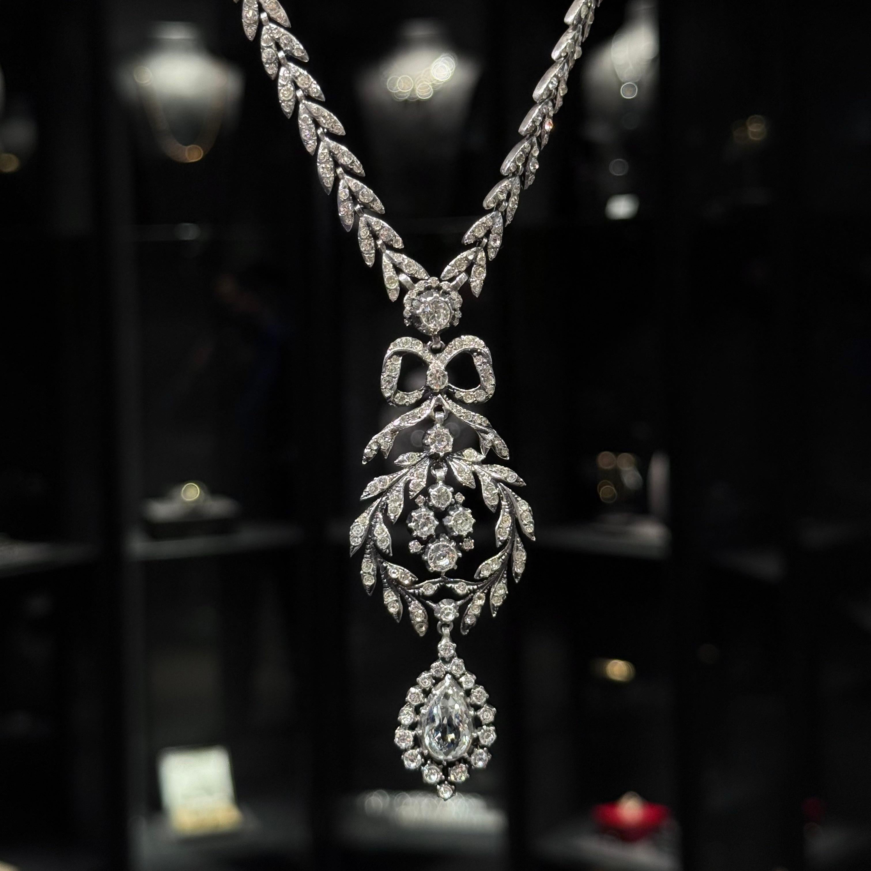 Antico La Belle Époque Collana Bracciale Set d'argento portoghese del XIX secolo in vendita 5