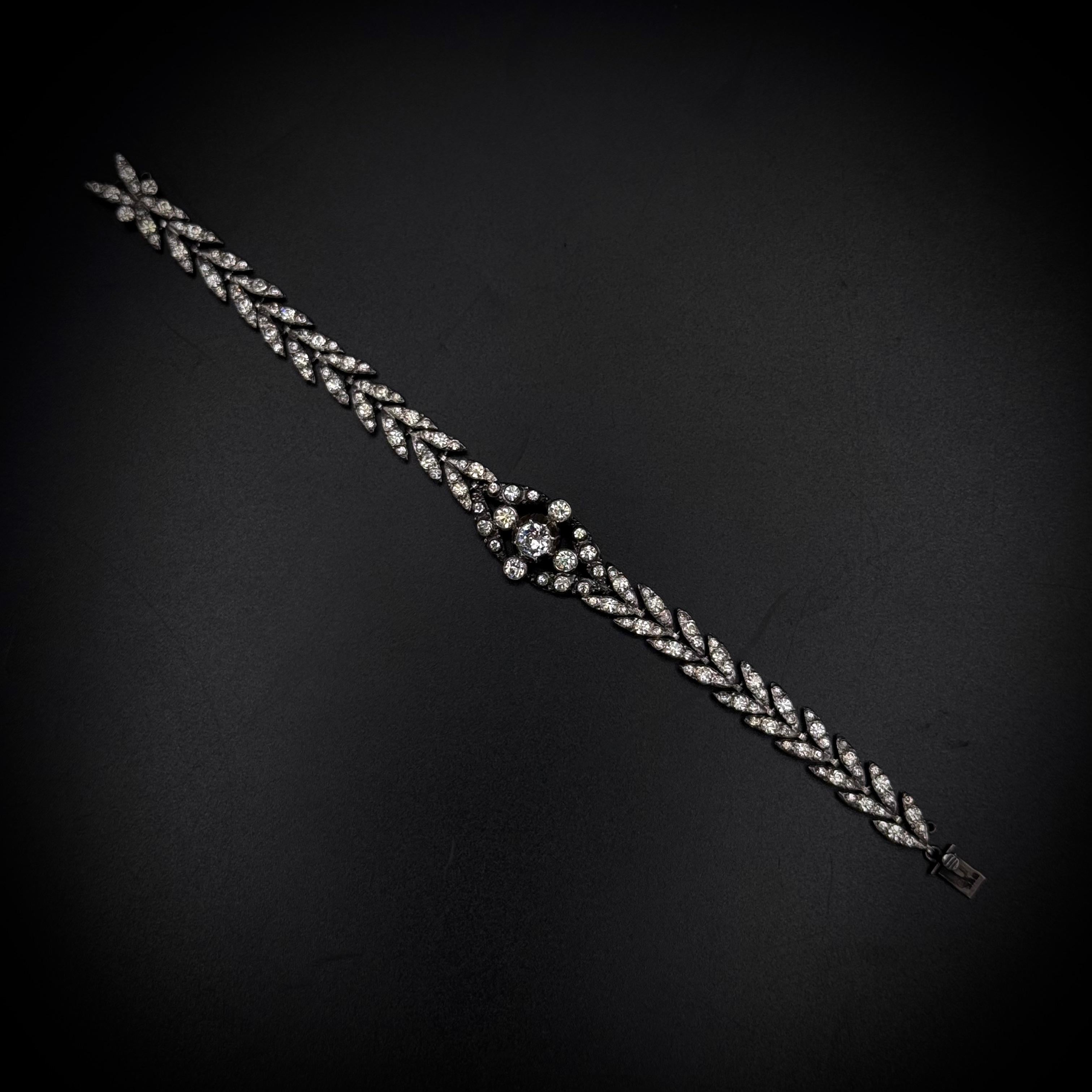 Antico La Belle Époque Collana Bracciale Set d'argento portoghese del XIX secolo in vendita 6