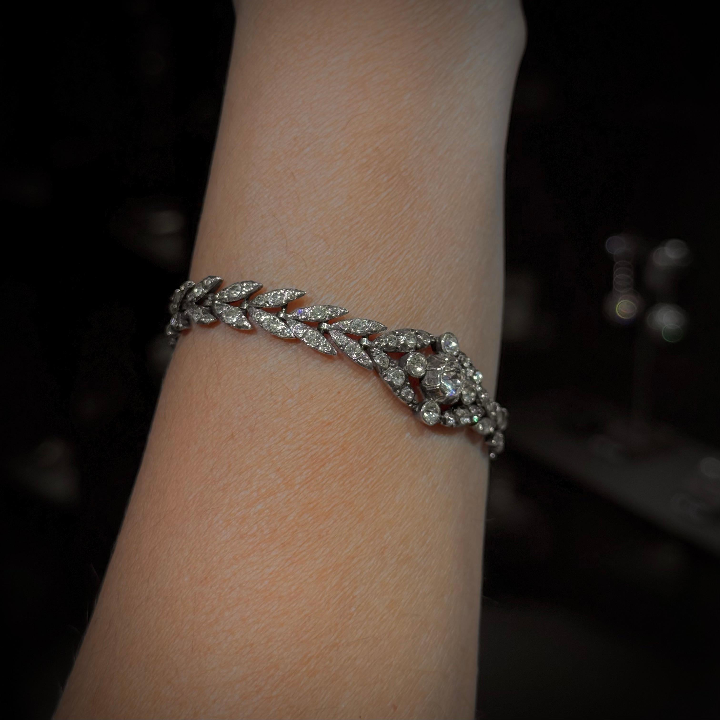 Antico La Belle Époque Collana Bracciale Set d'argento portoghese del XIX secolo in vendita 1
