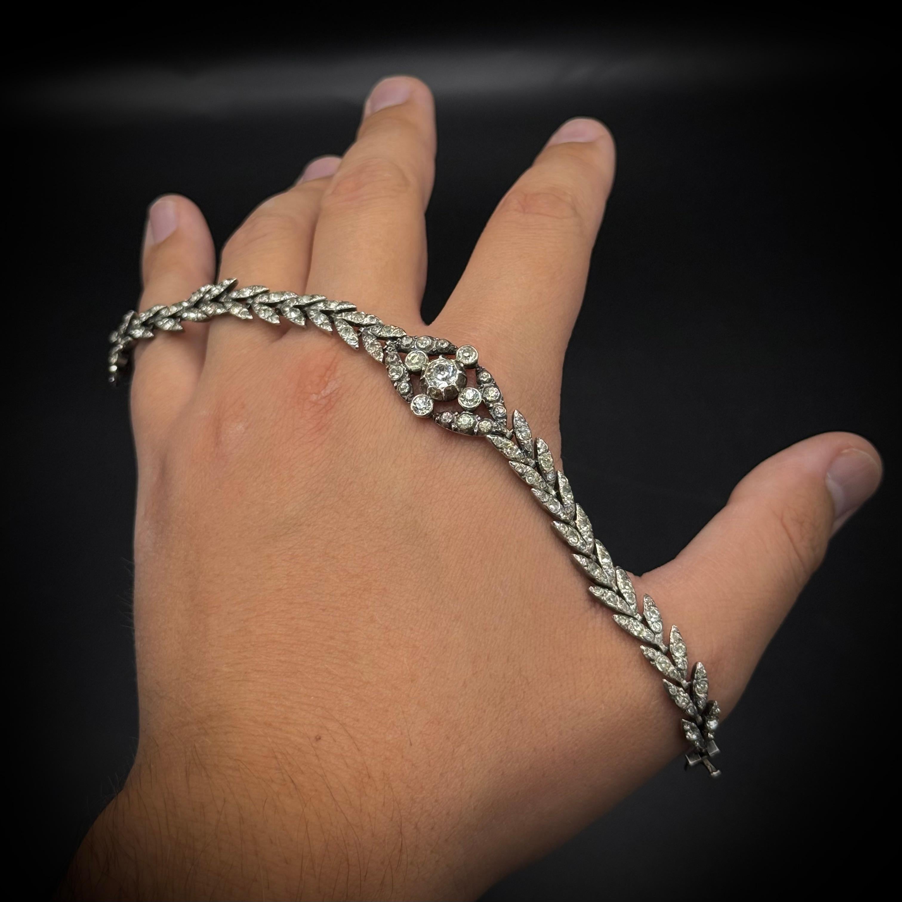 Antico La Belle Époque Collana Bracciale Set d'argento portoghese del XIX secolo in vendita 2