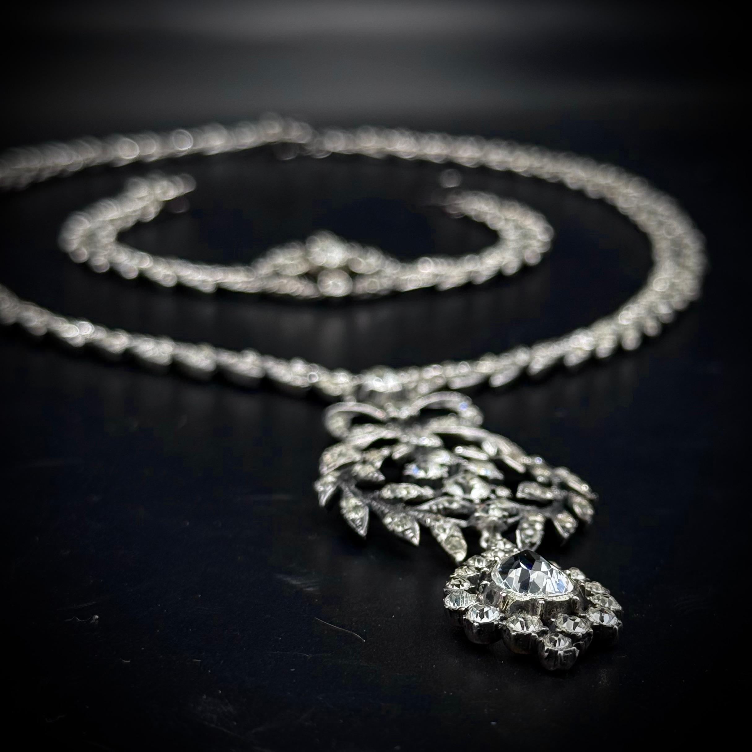 Antico La Belle Époque Collana Bracciale Set d'argento portoghese del XIX secolo in vendita 3