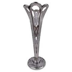 Antiquité La Pierre Edwardian Classic Silver Overlay Vase