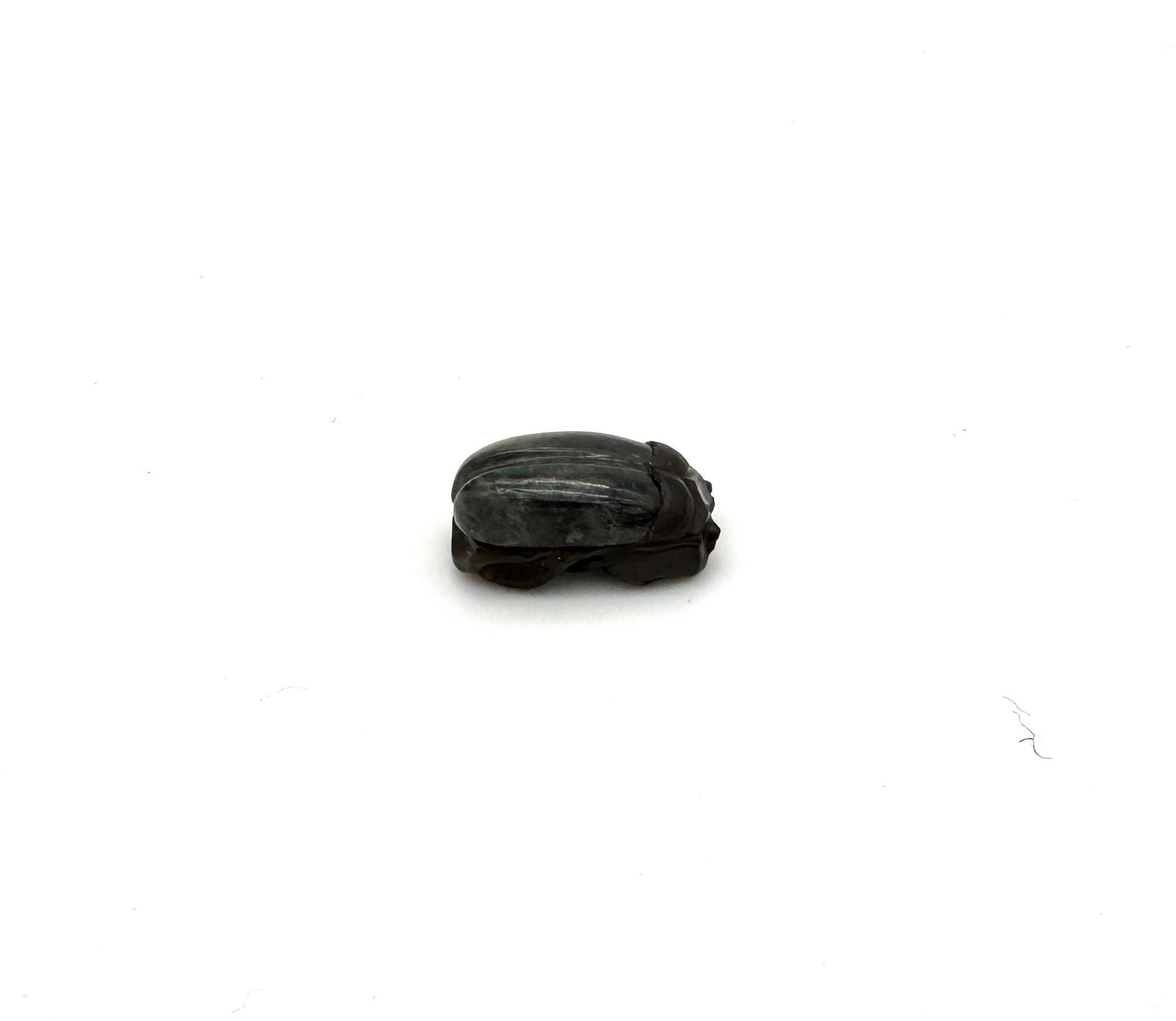 Antigua Labradorita Escarabajo Escarabajo Talla de Piedra Dura Art Decó en venta