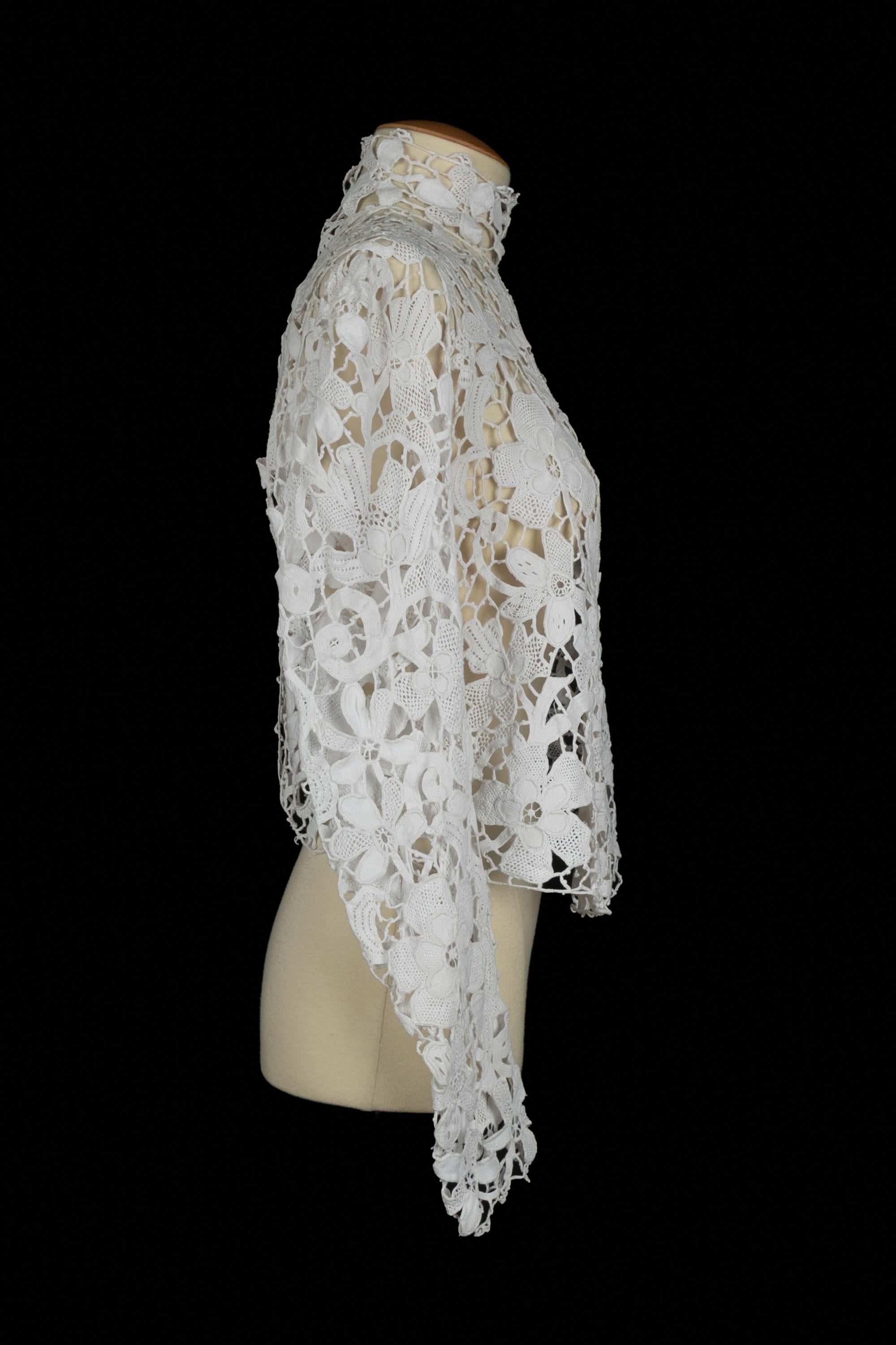 Antikes Spitzenoberteil Damen im Angebot