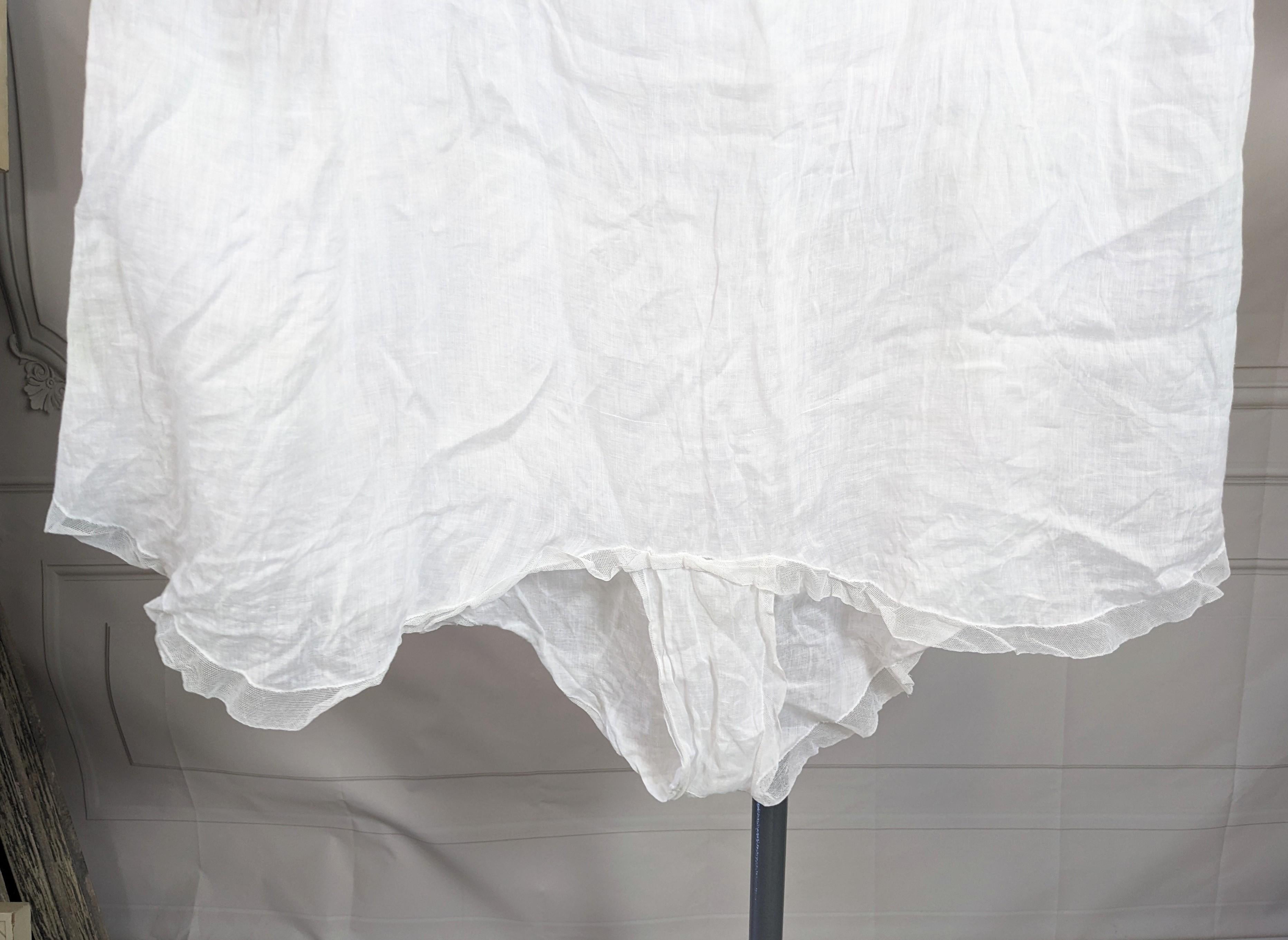 Antique Lace Trimmed Cotton Bastiste Teddy For Sale 4