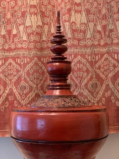 Antique Lacquer Offering Elm Bowl Southeast Asia
