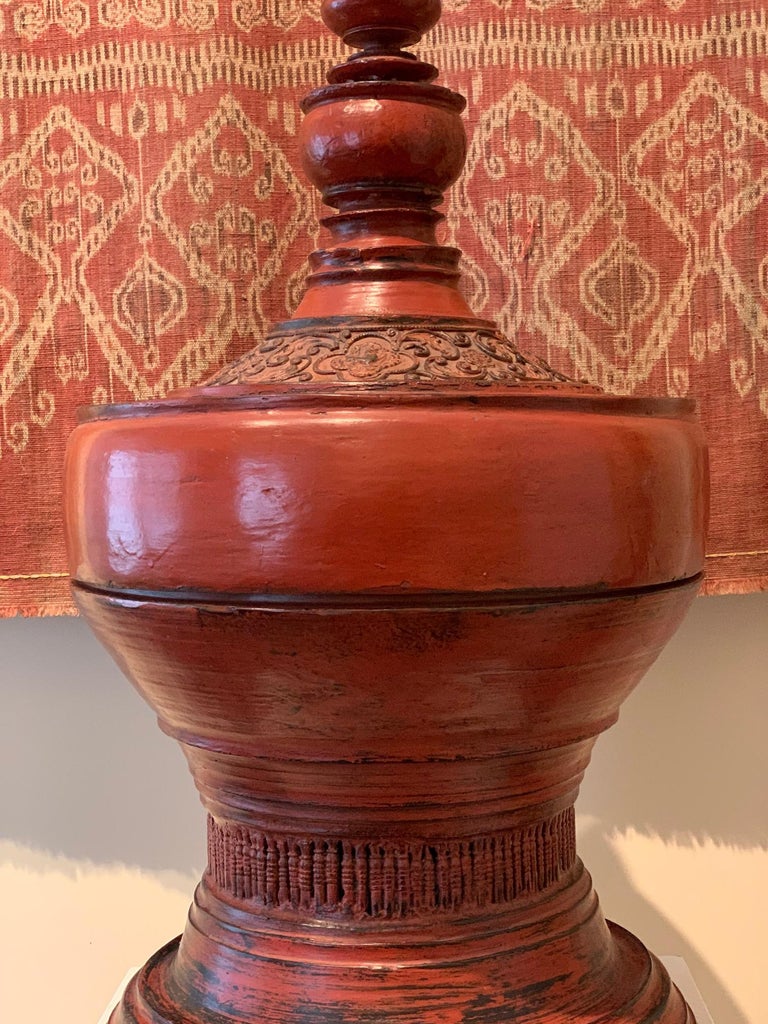 Antique Lacquer Offering Elm Bowl Southeast Asia For Sale ...
