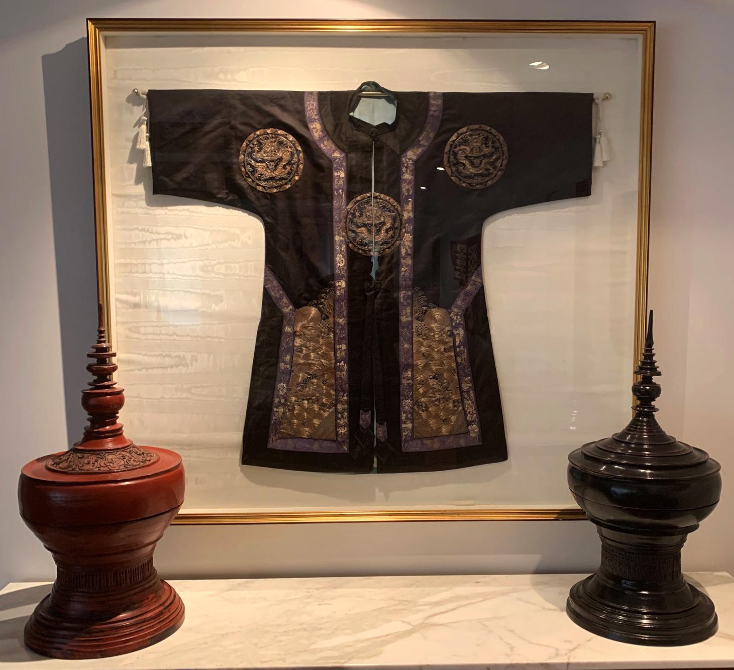 Bol à offrande en orme laqué antique Southeast Asia en vente 2