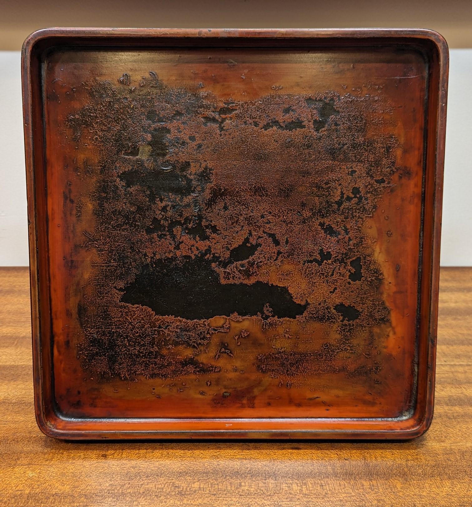 Antique Lacquer Tray For Sale 12