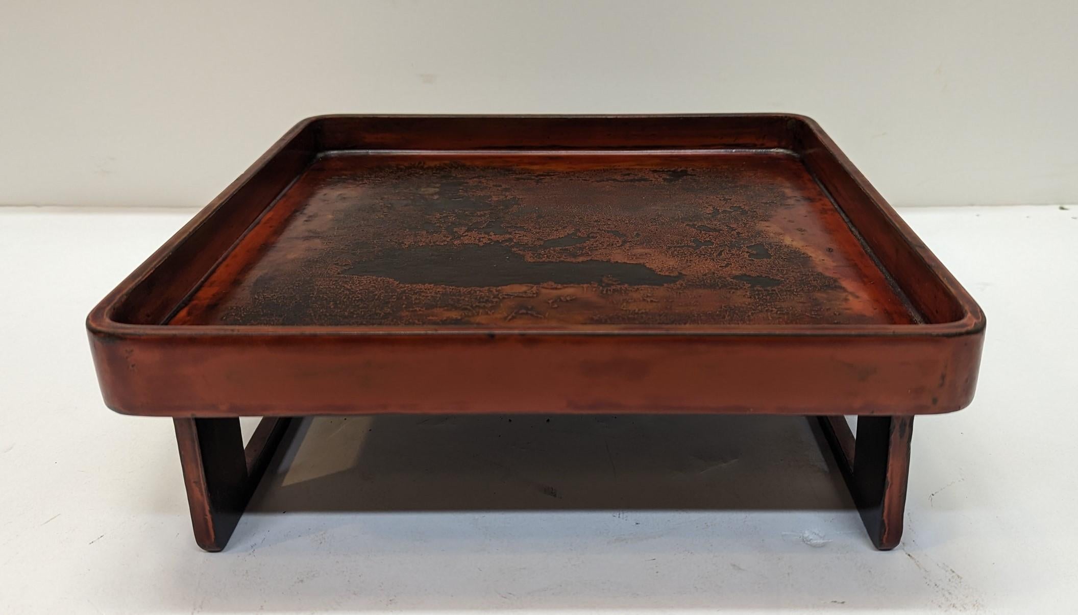Late 19th Century Antique Lacquer Tray For Sale