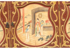 Antique Lacquered And Paint Decorated Chinese Cabinet for Restoration
