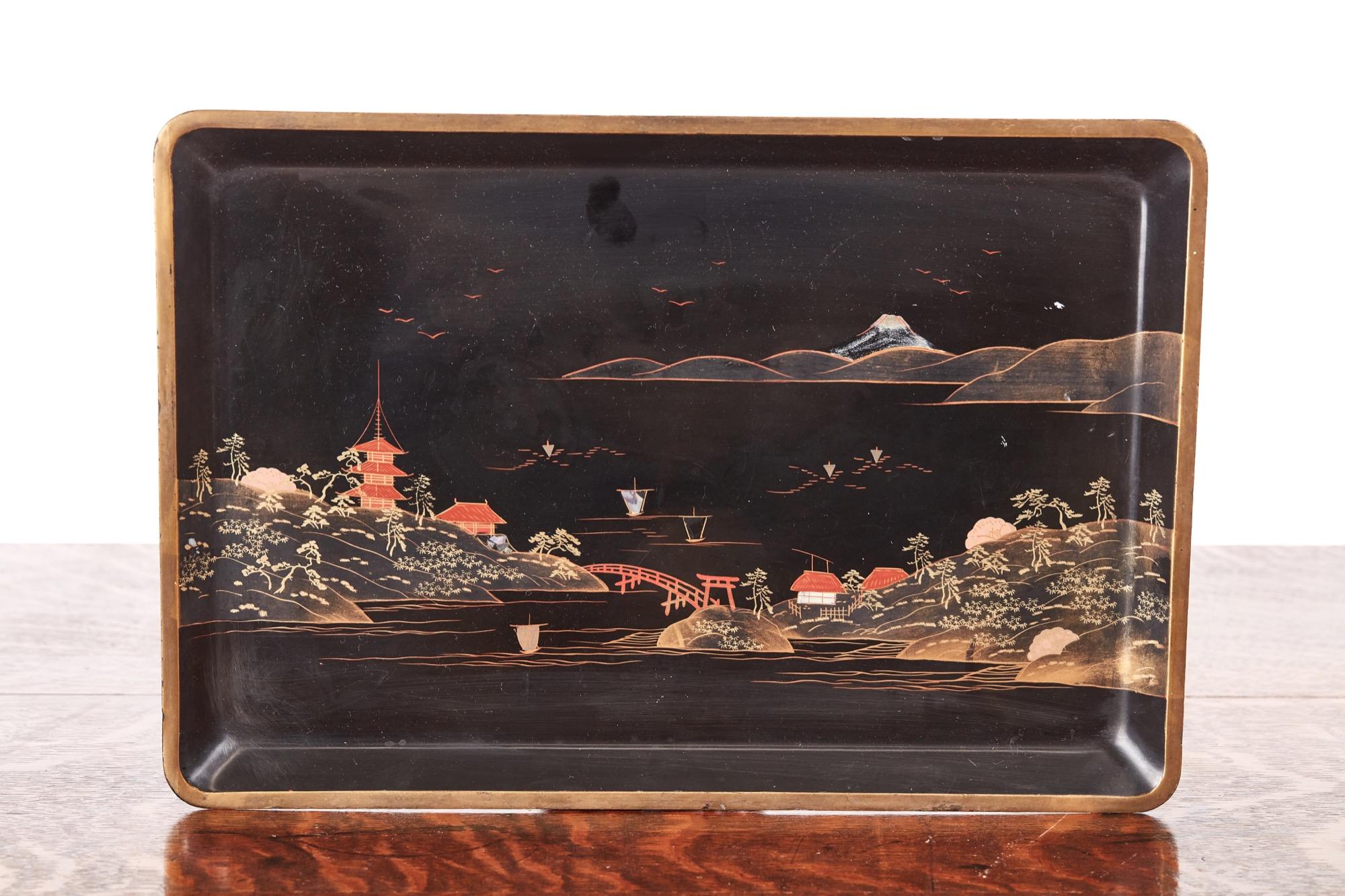 Juego de Cóctel Art-Deco Antiguo Lacado Europeo