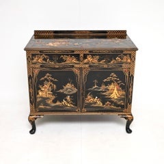 Antique Lacquered Chinoiserie Cabinet