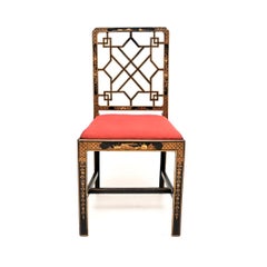 Antique Lacquered Chinoiserie Chair