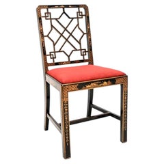 Antique Lacquered Chinoiserie Chair