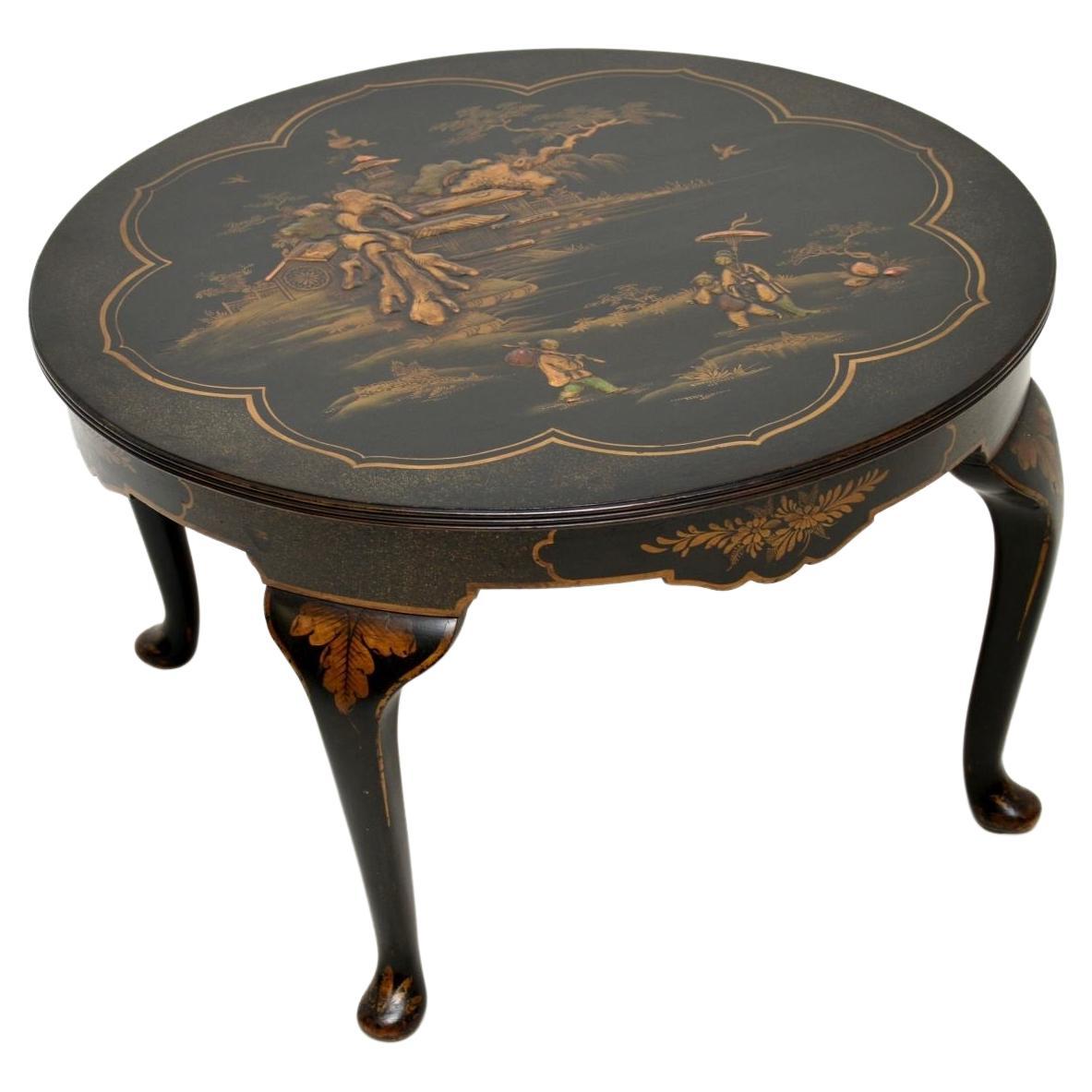 Antique Lacquered Chinoiserie Coffee Table