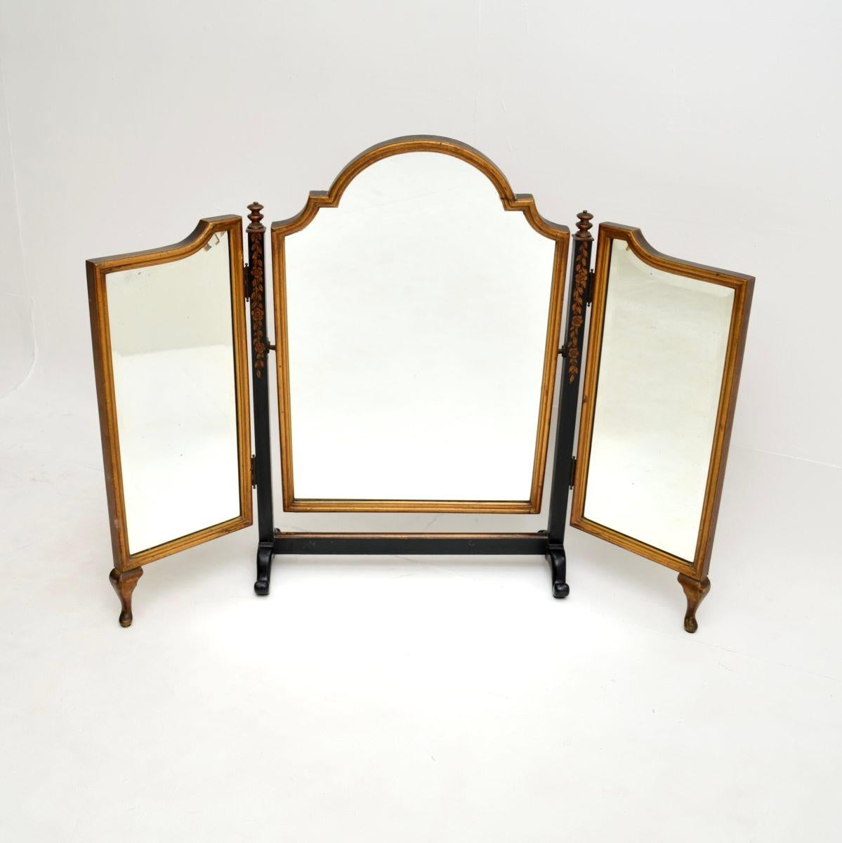 Tavolino da toilette antico laccato Chinoiserie 4