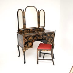Antique Lacquered Chinoiserie Dressing Table